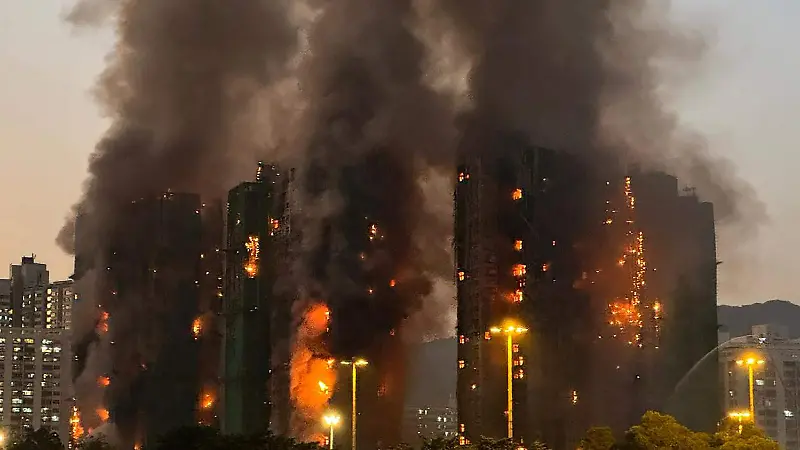 Incendio en Hong Kong