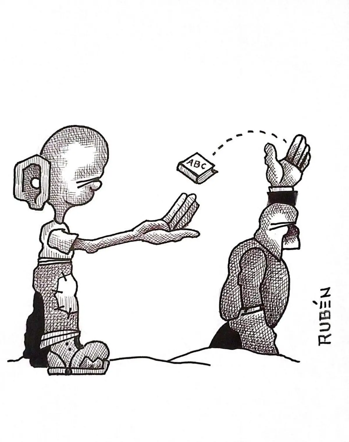 cartón RUBEN '' APOYO A LA EDUCACIÓN