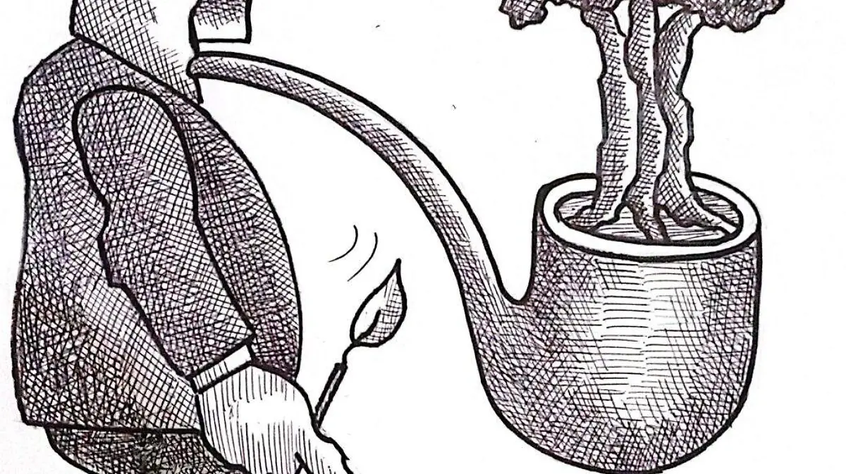 cartón RUBEN '' ALTO A INCENDIOS''