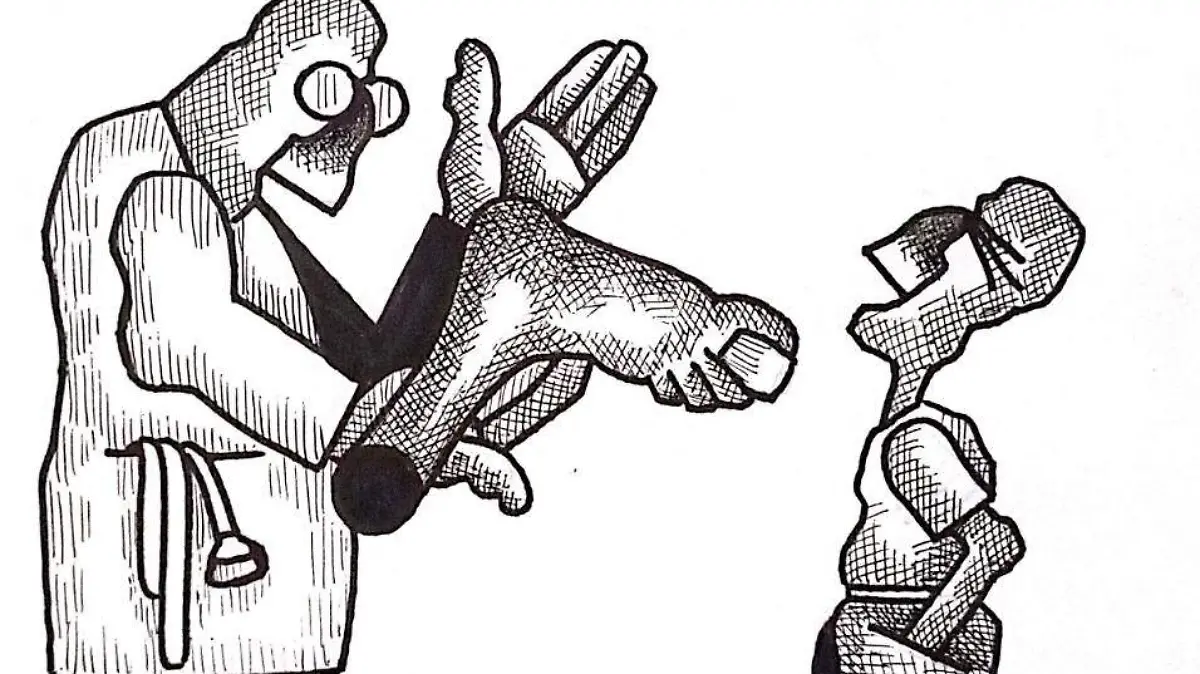 cartón Rubén  LA FIESTA VA A EMPEZAR DR