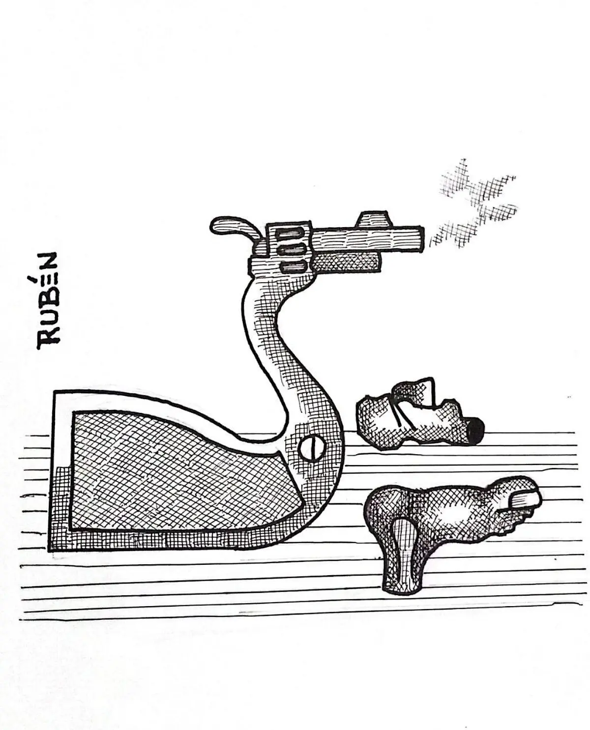 cartón RUBEN '' EL LAGO DE LOS CISNES''