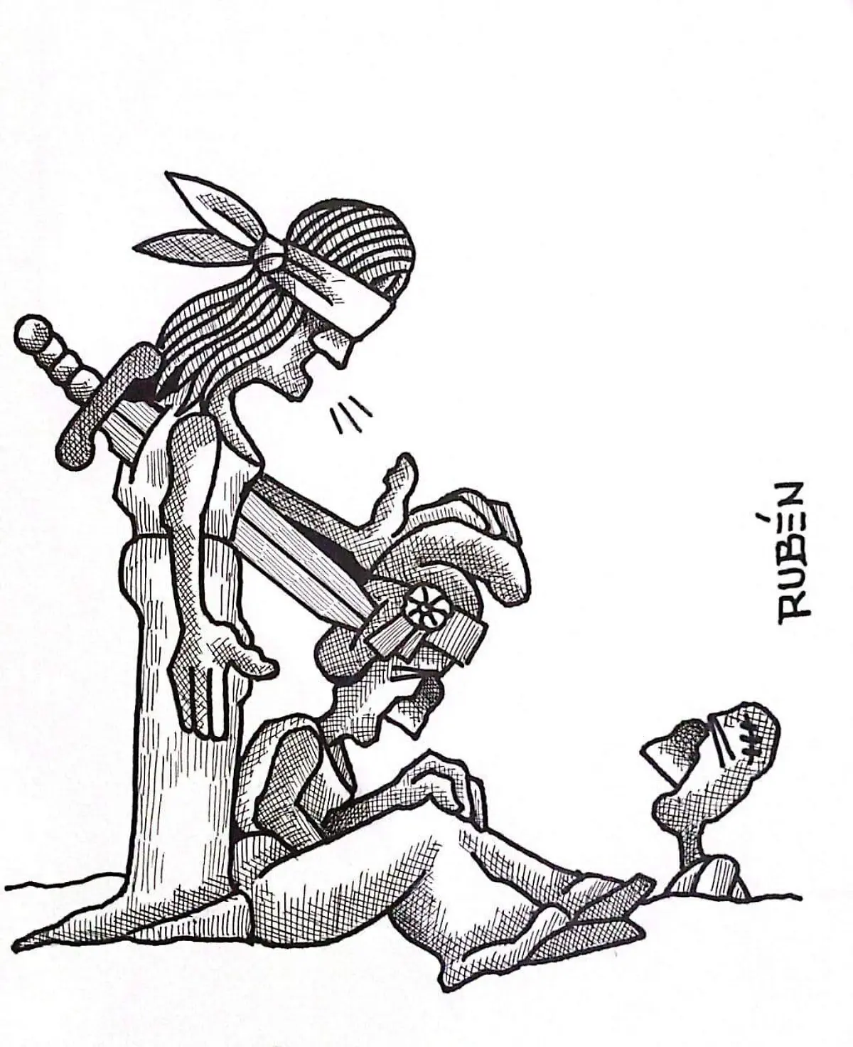 cartón RUBEN '' ¿PUEDO AYUDARLOS_''