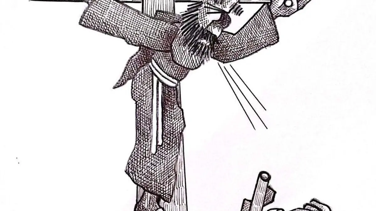 cartón RUBEN '' NO PECA PERO INCOMODA''