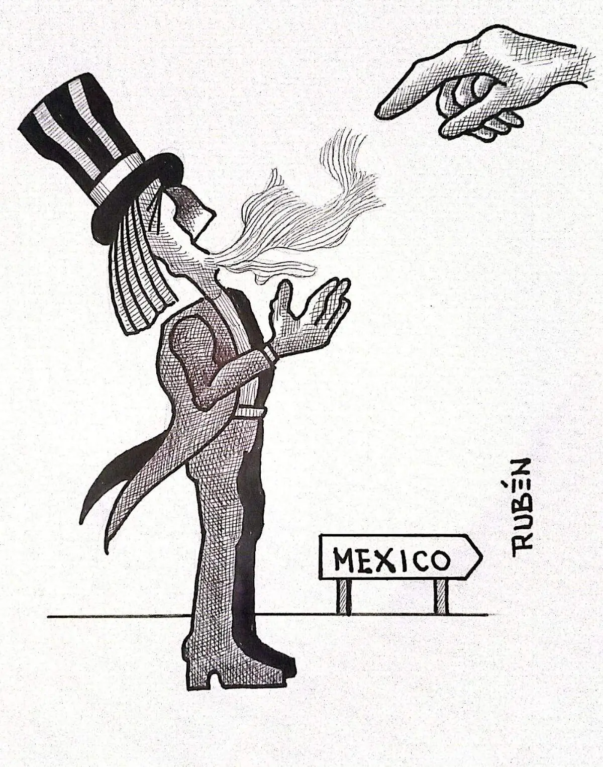 cartón Rubén CAMBIA DE BARBA