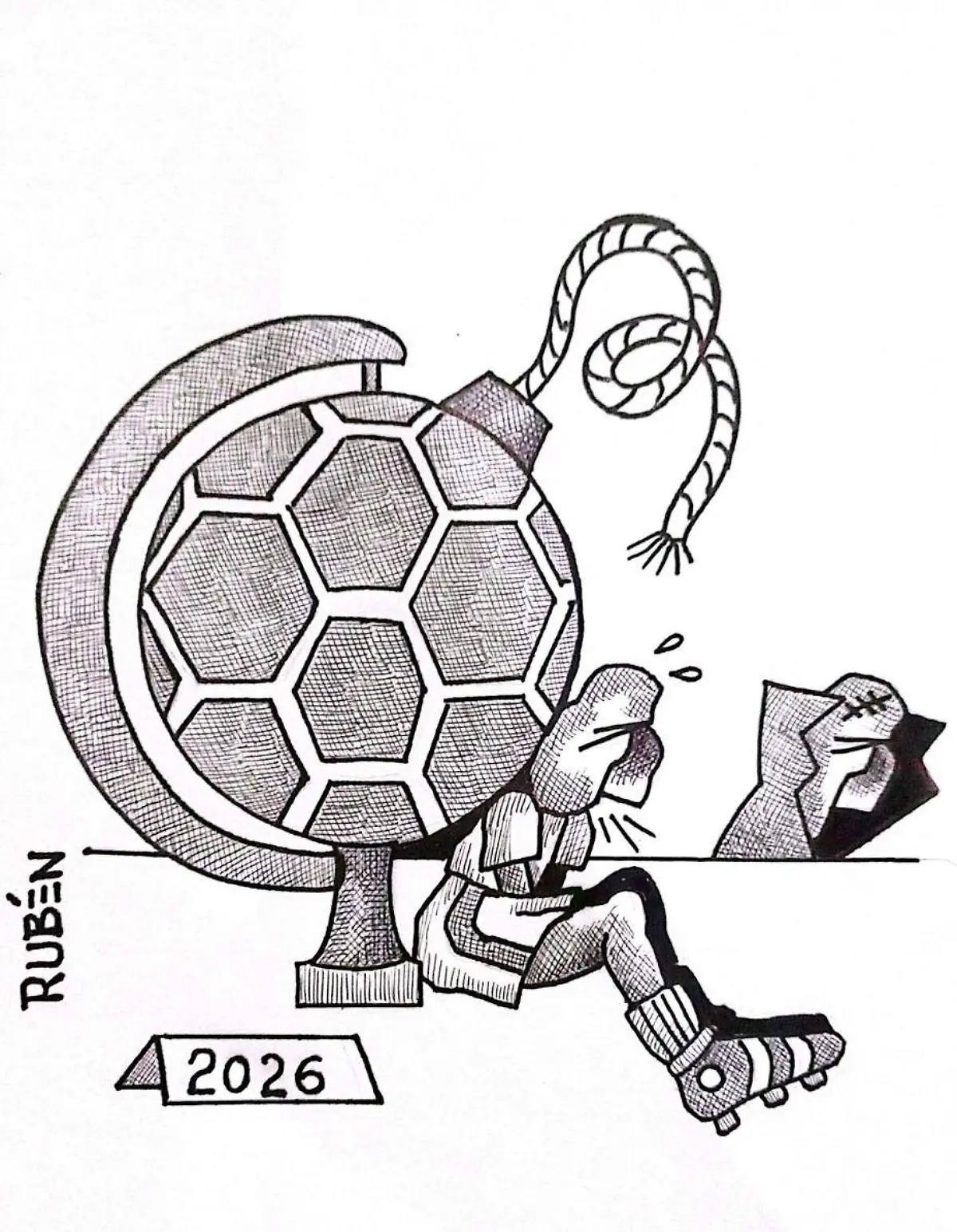 cartón Rubén FUERA DE ÁREA