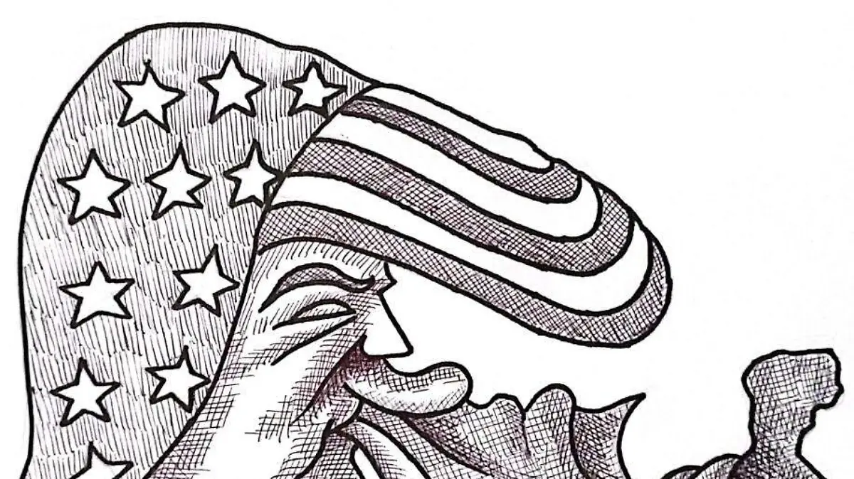 carton Rubén NUDO EN LA GARGANTA