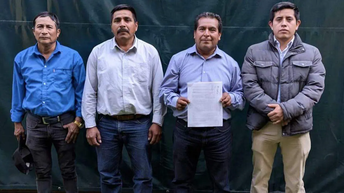 Representantes de la Asamblea del Pueblo Chontal