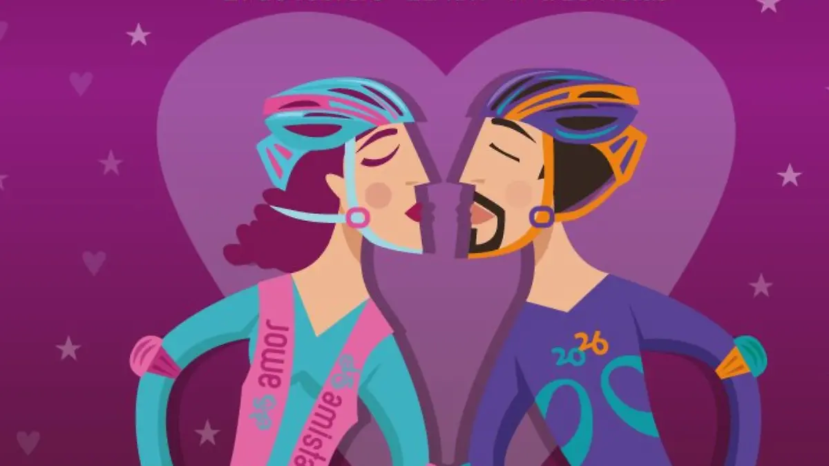 Paseo nocturno Día del amor y la amistad