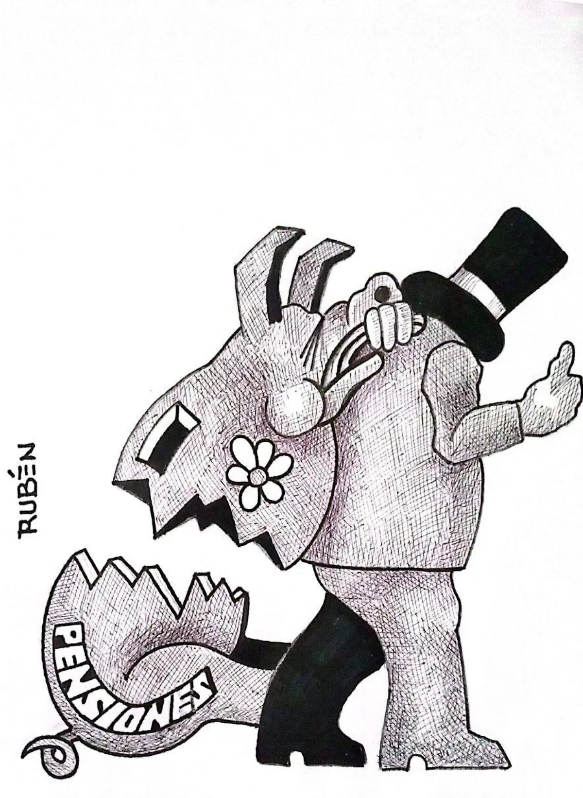 carton Rubén DE MUCHO PESO