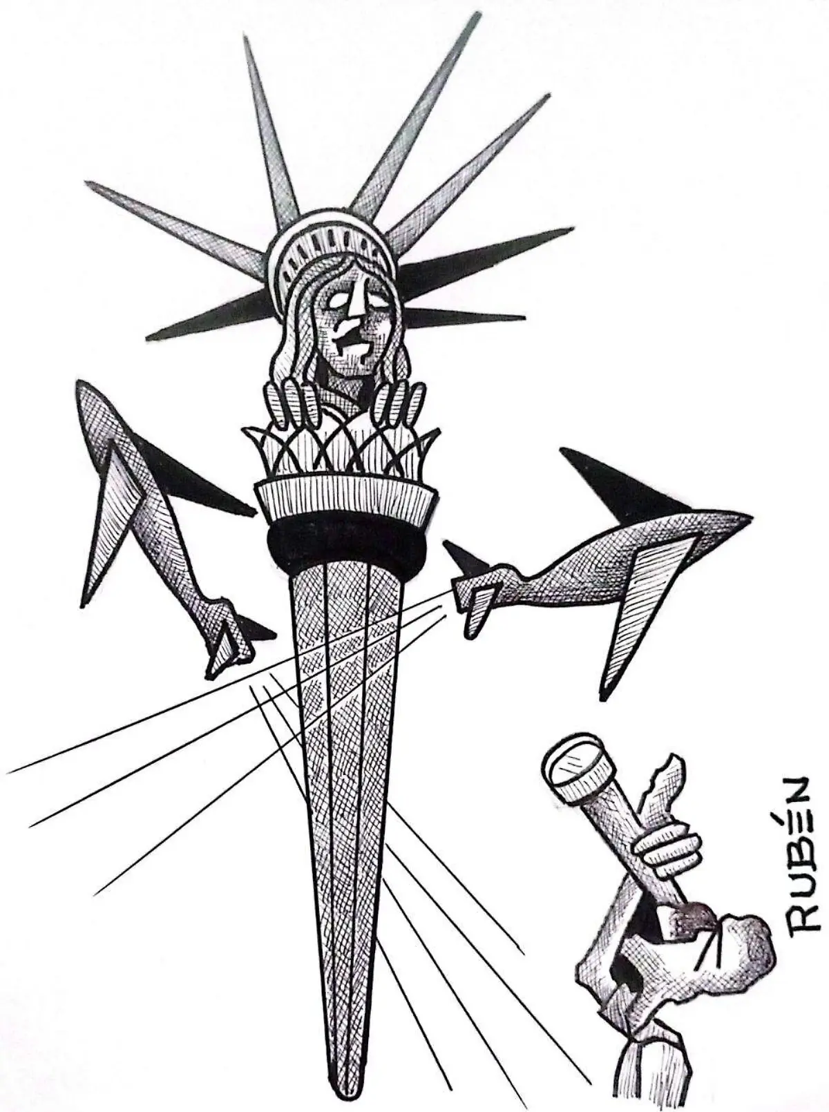 carton Rubén CADA VEZ MÁS PEQUEÑA