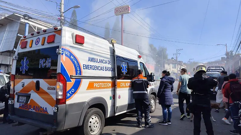 Quema de negocios en Guanajuato 