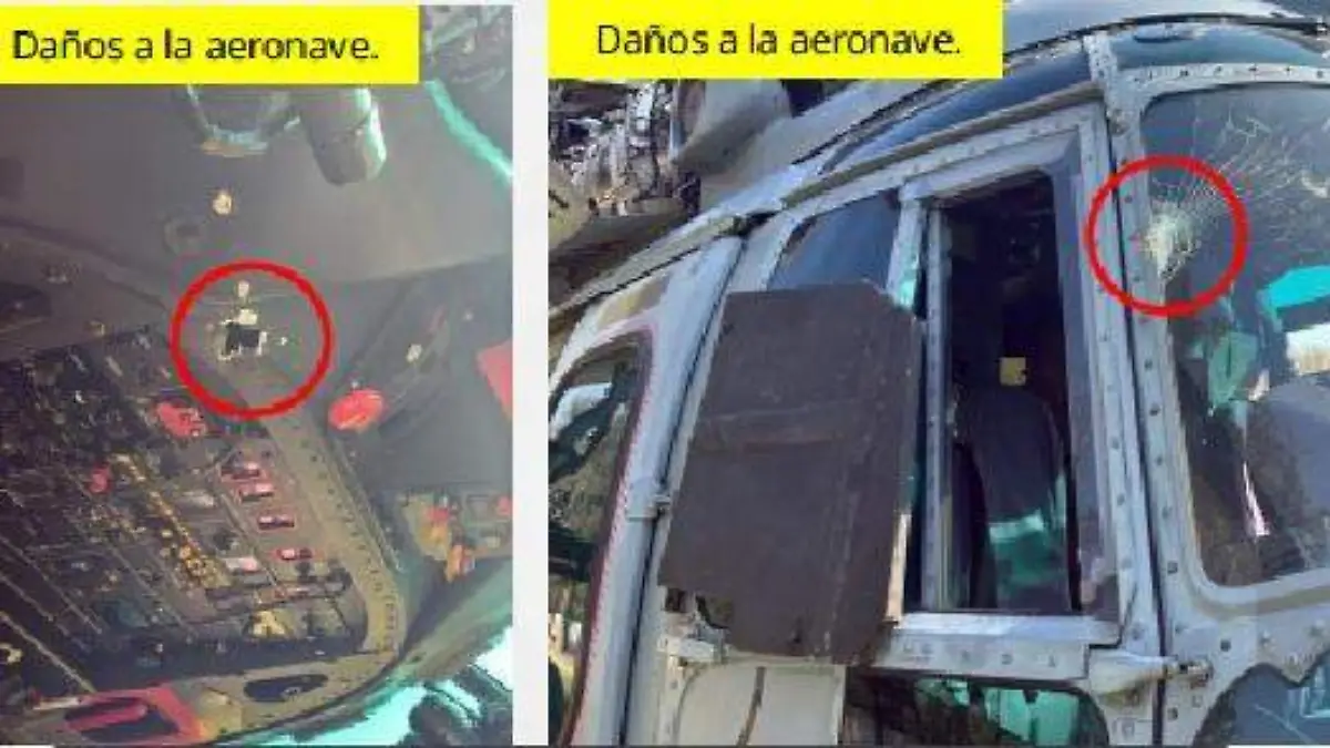 Daños helicóptero