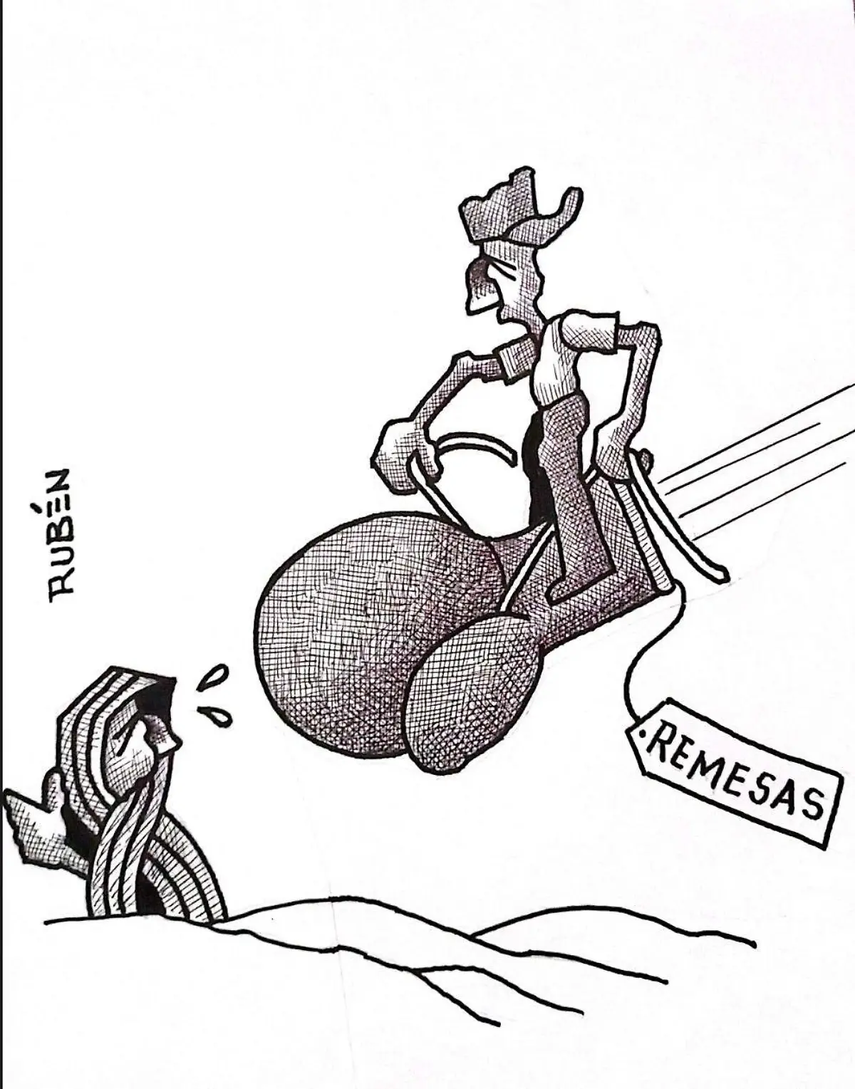 cartón Rubén VA EL GOLPE MARÍA