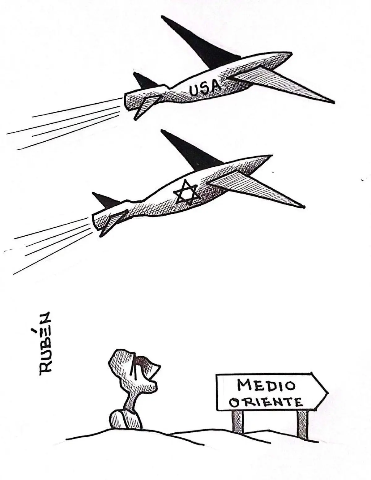 Cartón Ruben A DÓNDE IRÁN