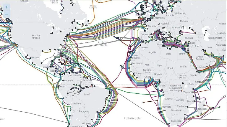 Cables submarinos por el mundo
