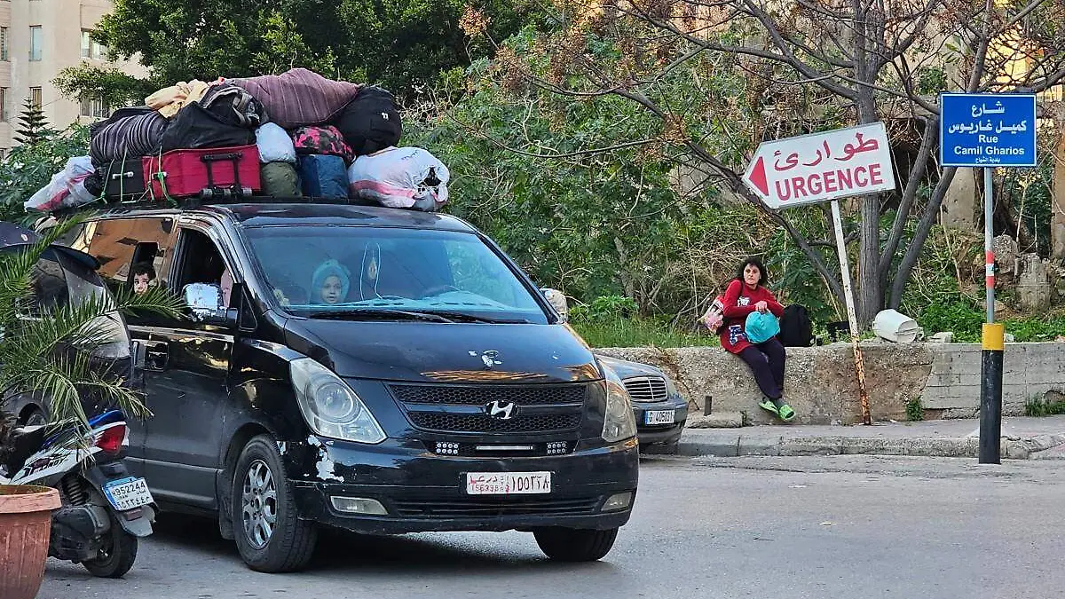 Evacuación de Beirut por ataques de Israel 