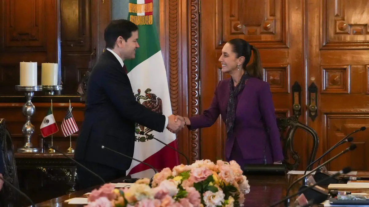 SHEIBAUM Y MARCO RUBIO CORTESIA PRESIDENCIA