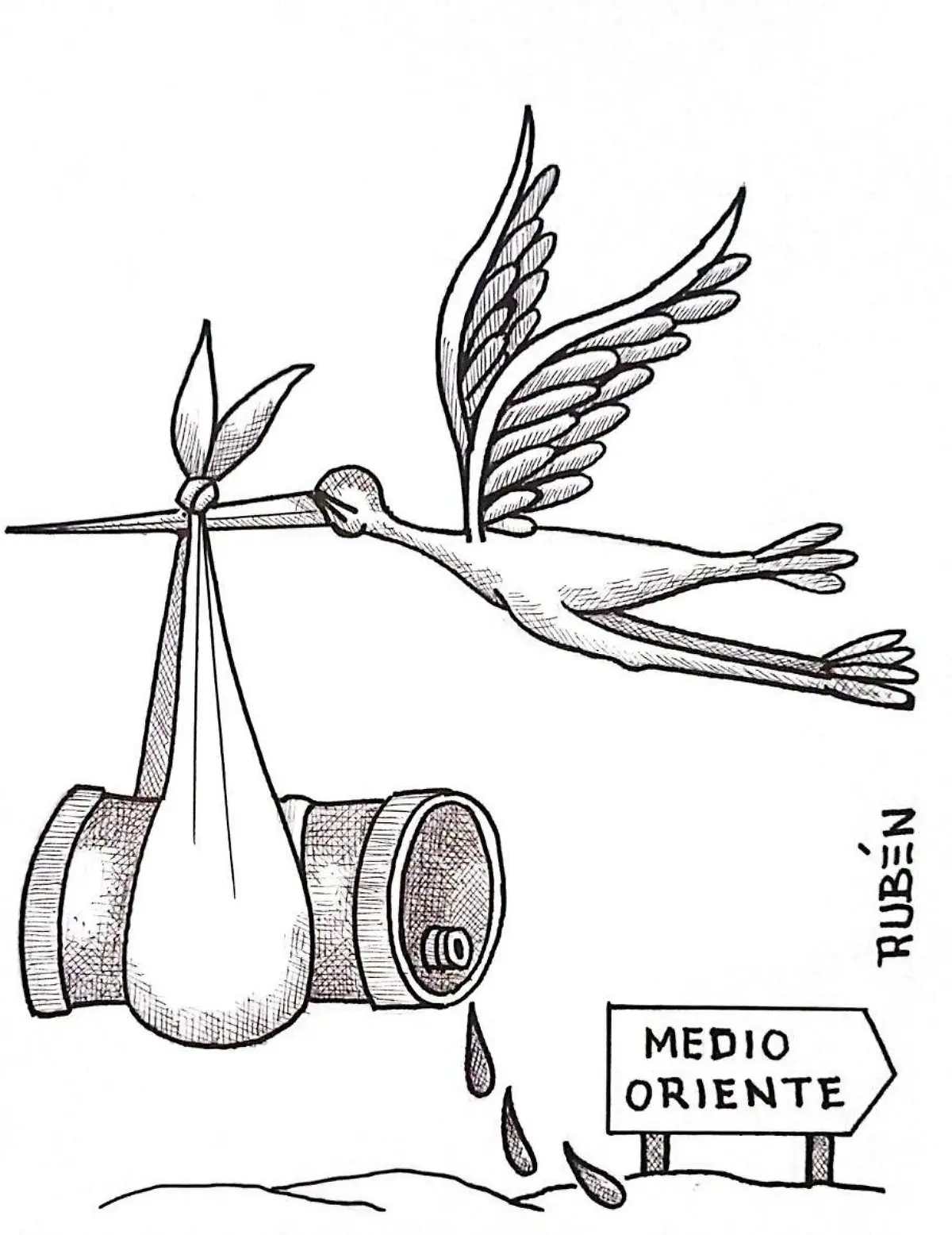 cartón Rubén Y SIN PAÑALERA