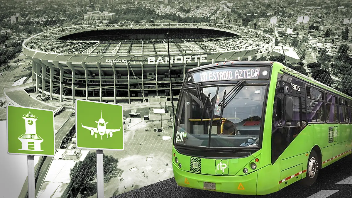 24MAR26 Transporte Estadio Azteca METRÓPOLI SITIO