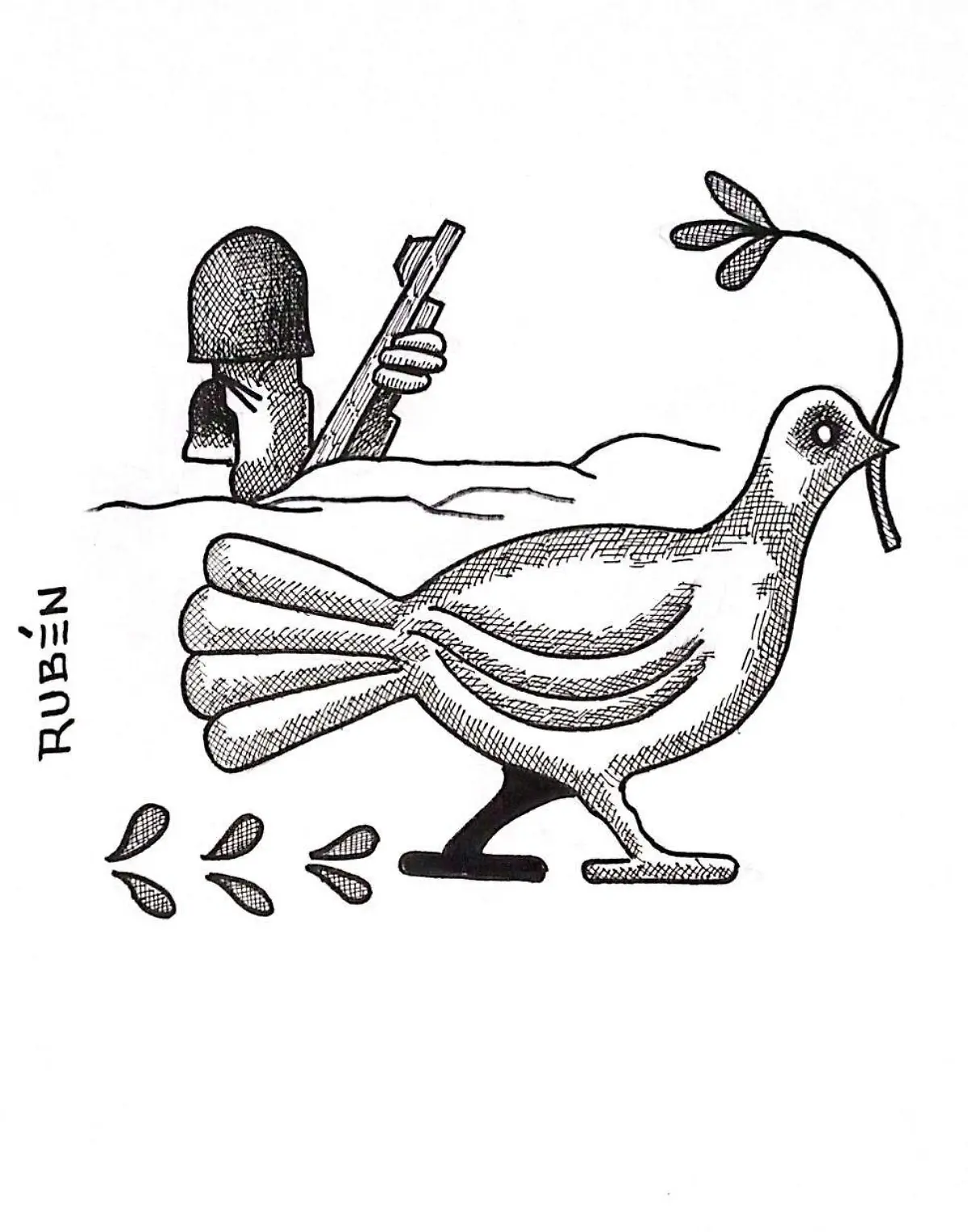 cartón RUBEN '' HUELLA IGNORADA''