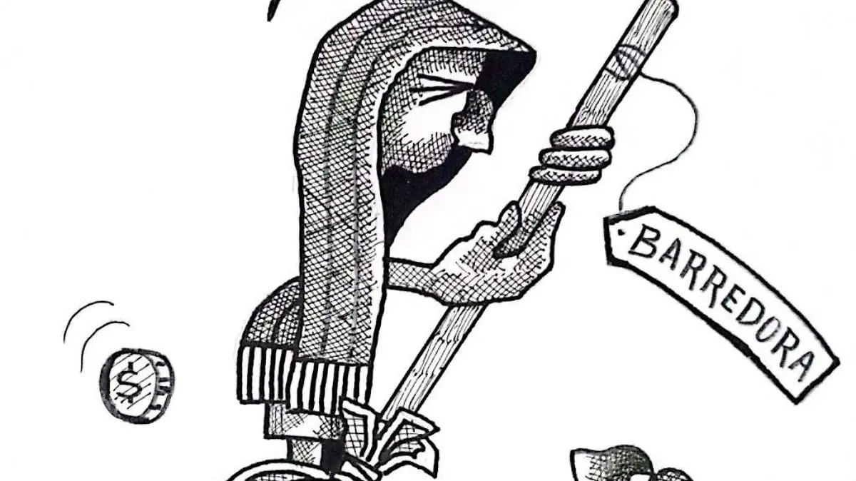 cartón Rubén ¡CUIDADO CON LA ESCOBA¡