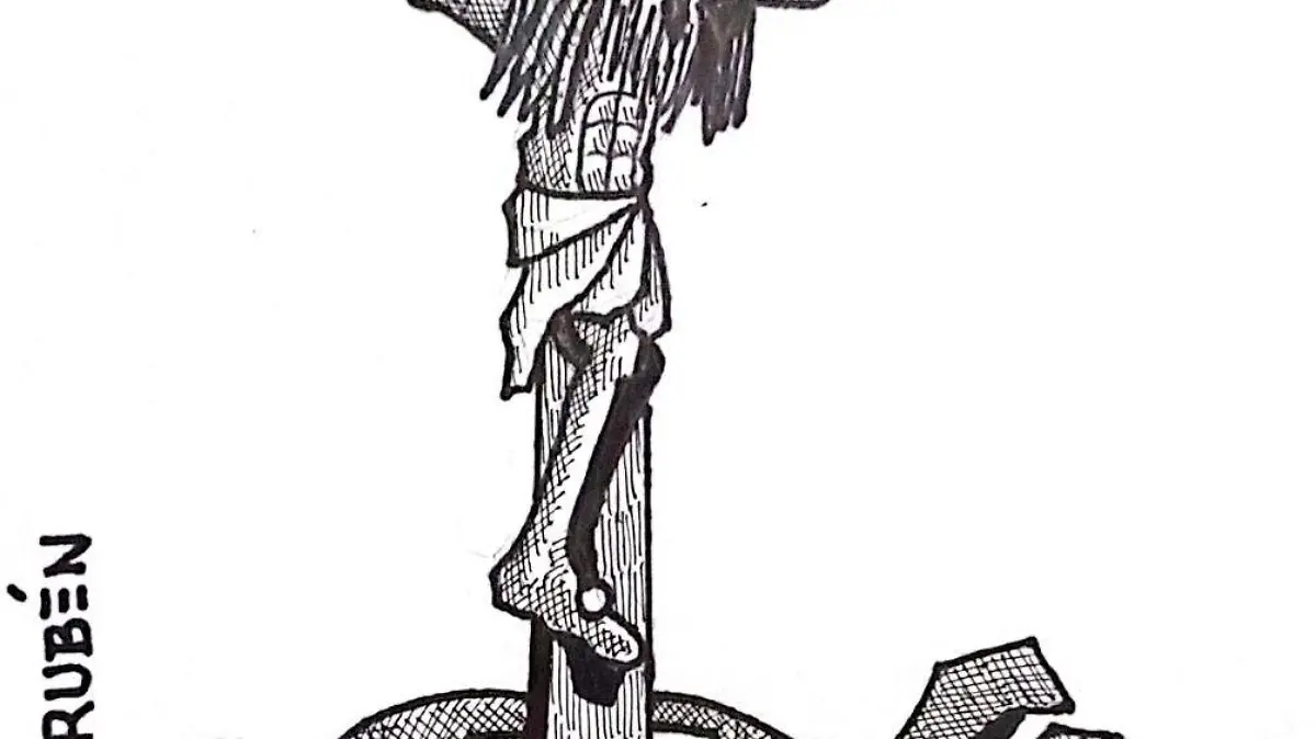 cartón Rubén CONSUMMATUM EST