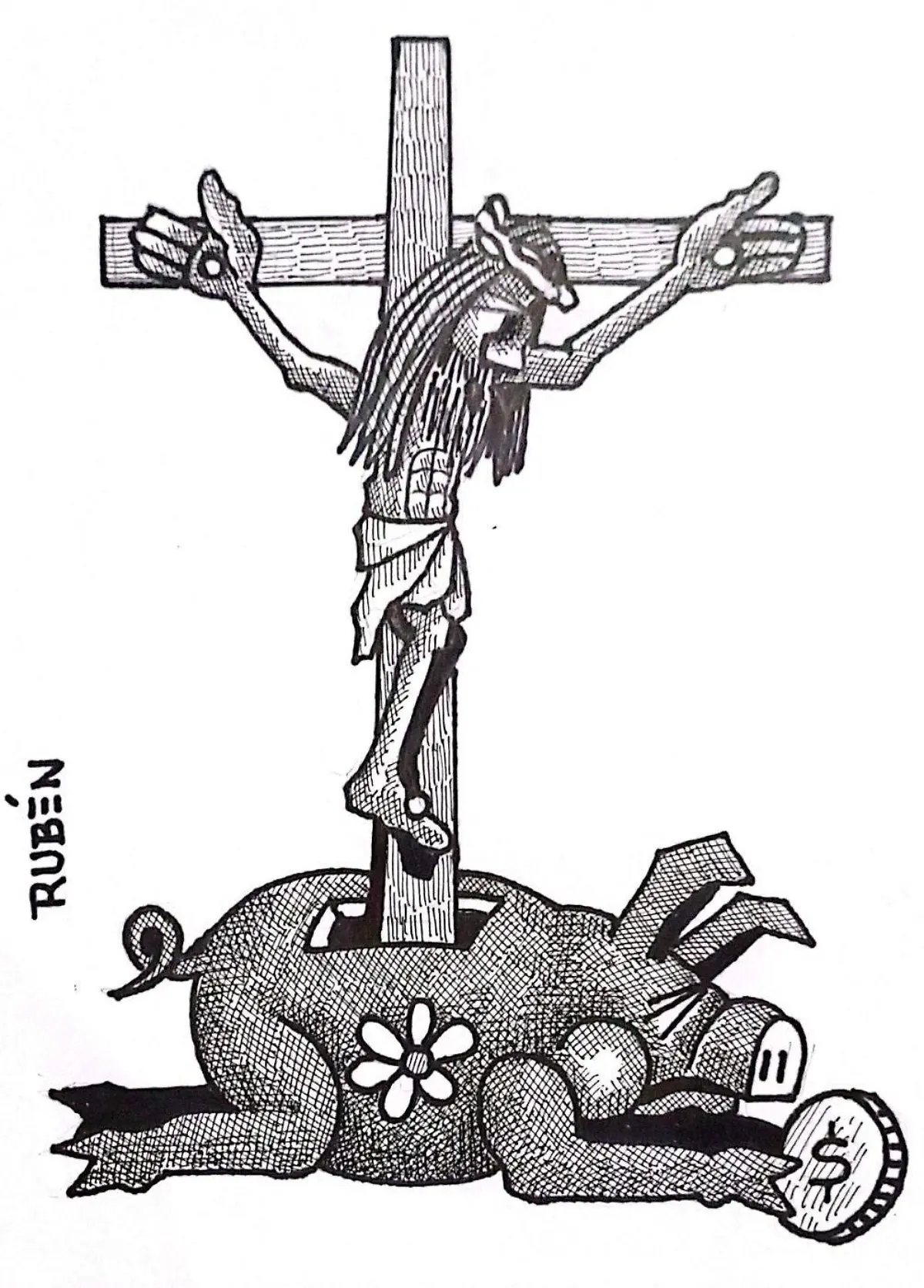 cartón Rubén CONSUMMATUM EST