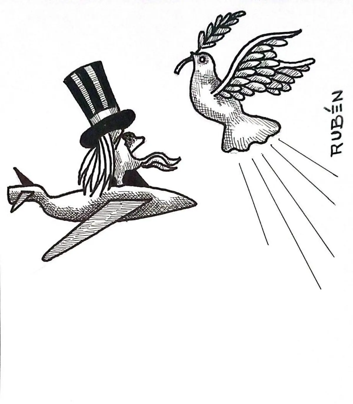 cartón RUBEN '' INTRUSA''