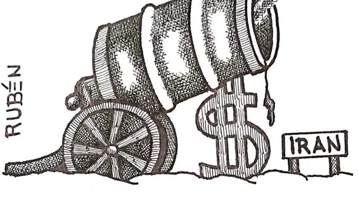 cartón RUBEN '' Y SE PARO EL FUEGO''