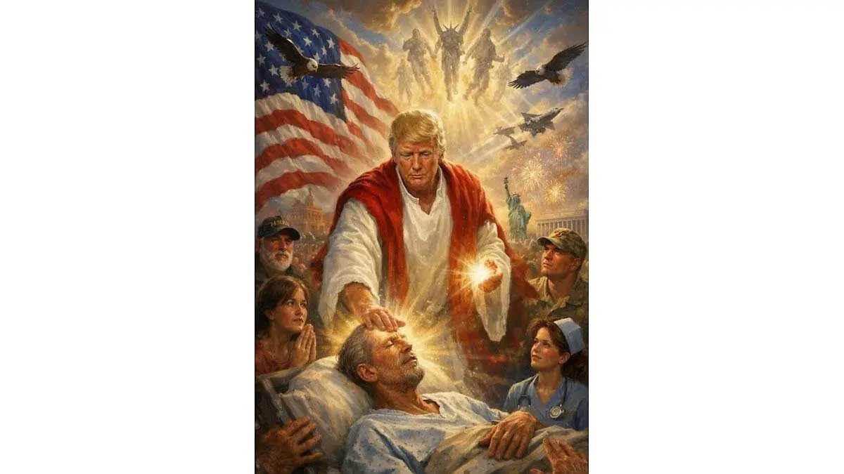 Imagen de Trump como Jesucristo desata indignación de católicos en EU;  “pensé que era yo como médico”, dijo - El Sol de México | Noticias,  Deportes, Gossip, Columnas