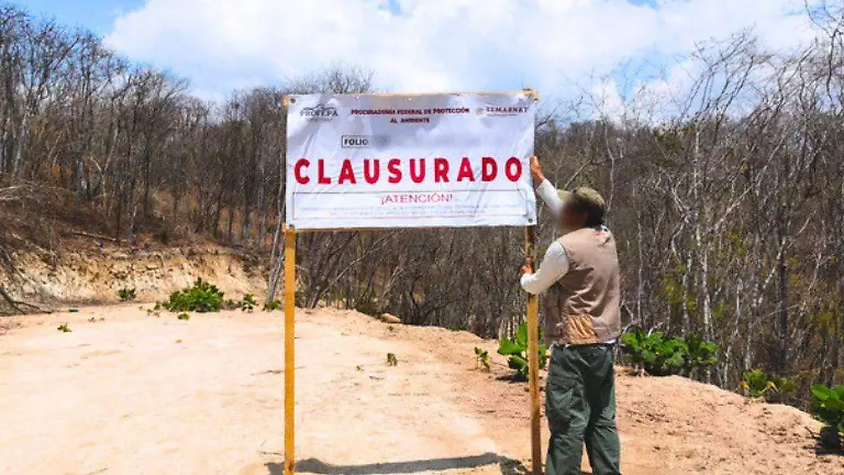 Profepa suspende obras ilegales en Parque Nacional  Oaxaca