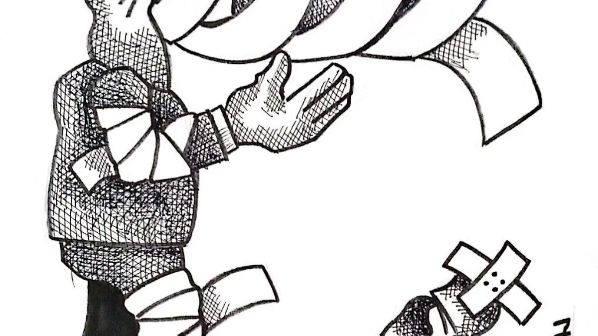 cartón RUBEN '' YA VIENE EL MEDICAMENTO ''