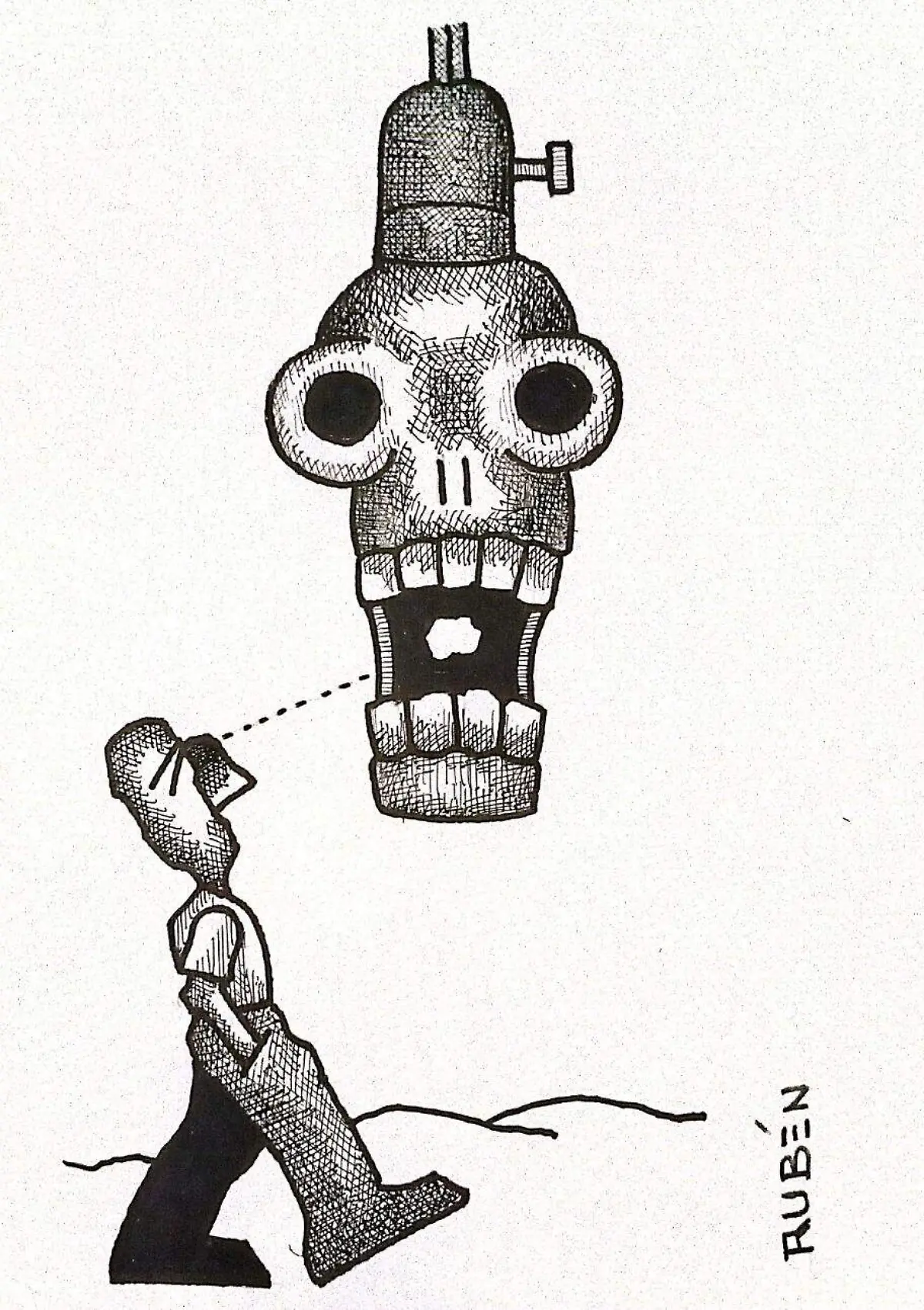 cartón RUBEN '' LUZ AL FINAL DEL TUNEL'' (1)