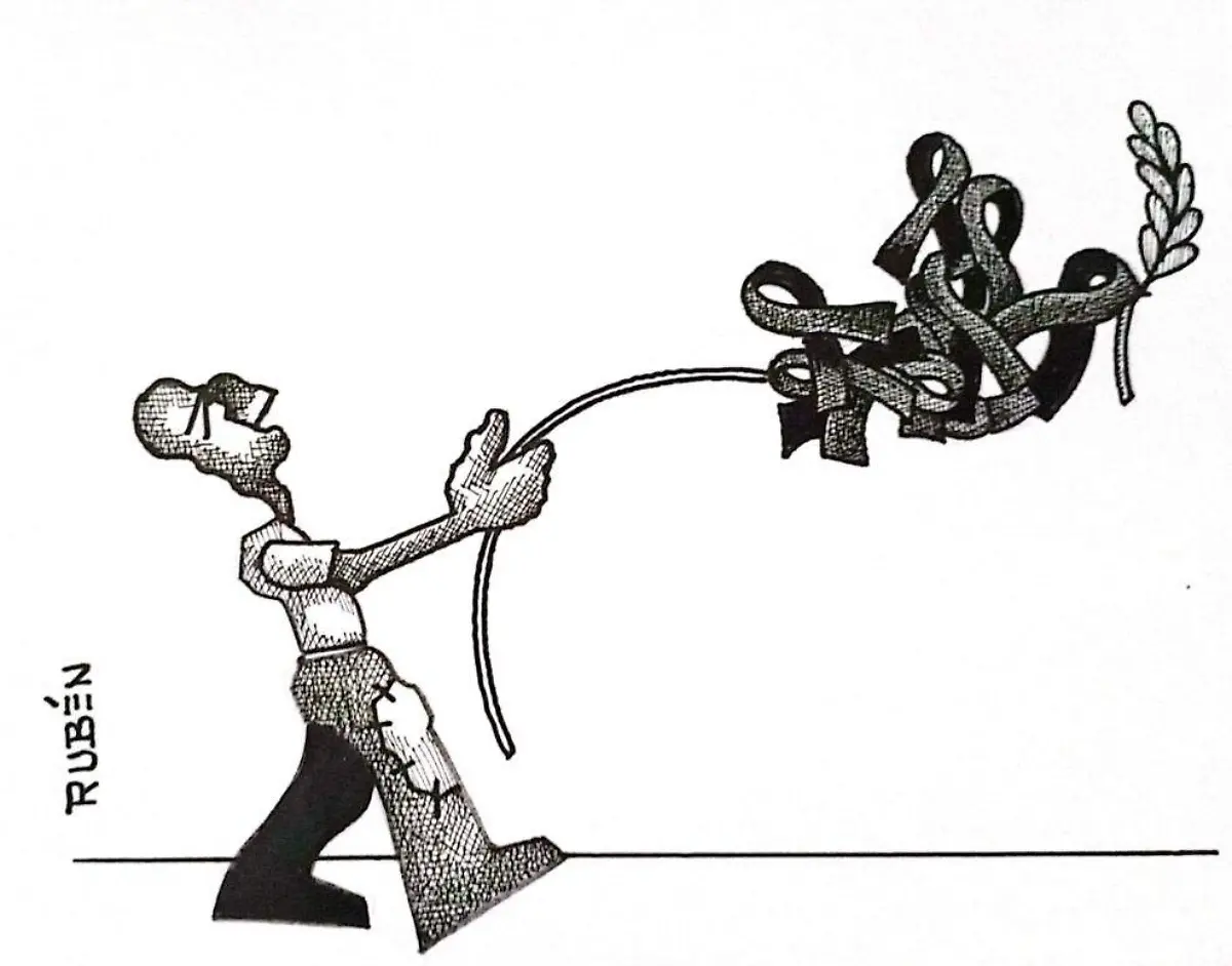 cartón RUBEN '' ME LLEVA LA TRISTESA''