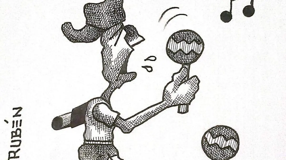 cartón RUBEN '' DISMINUYE LA POBREZA''