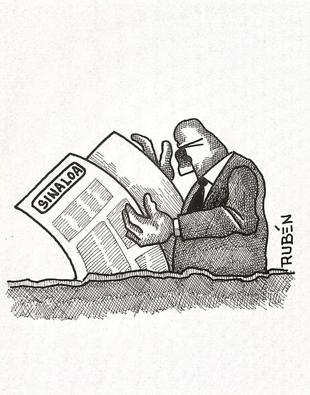 cartón RUBEN '' OTRO HUNDIMIENTO ''
