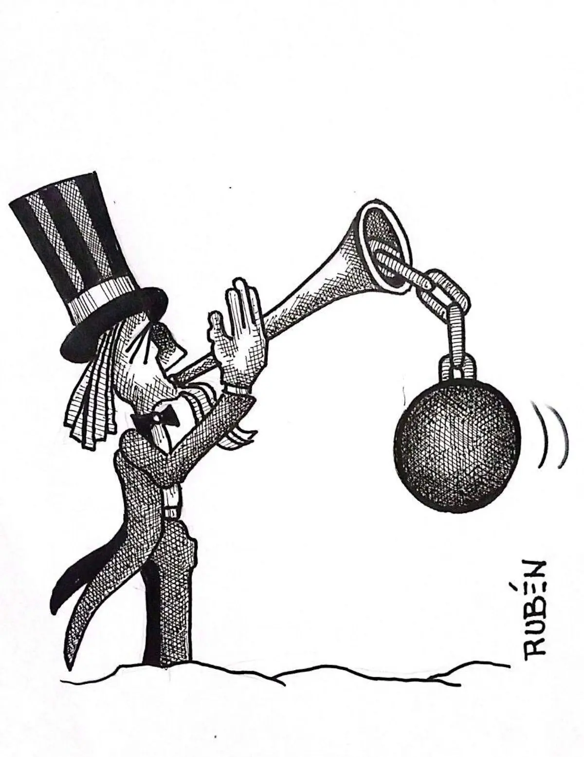 cartón Rubén TERCERA LLAMADA