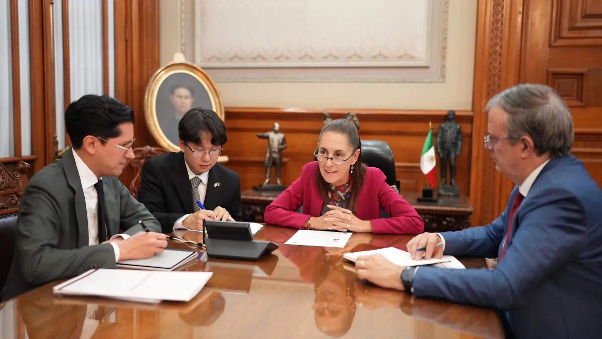 sheinbaum bts corea del sur 
