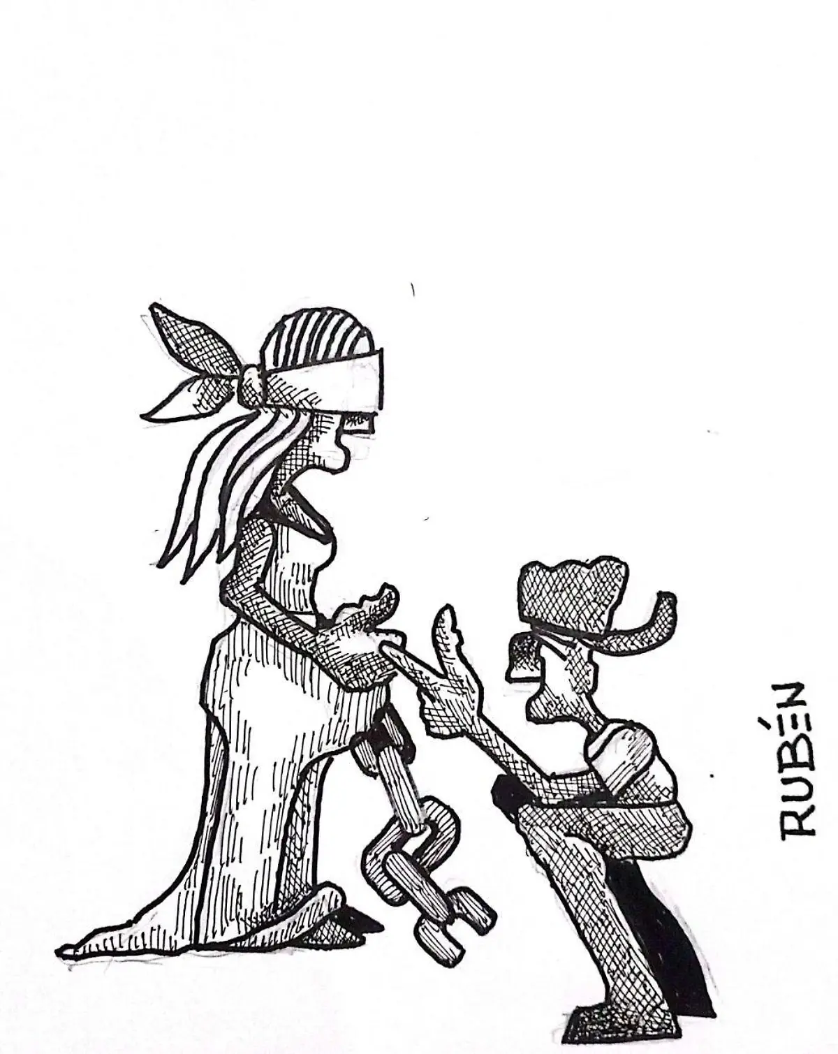 cartón RUBEN '' YA VIENE EL MUNDIAL''