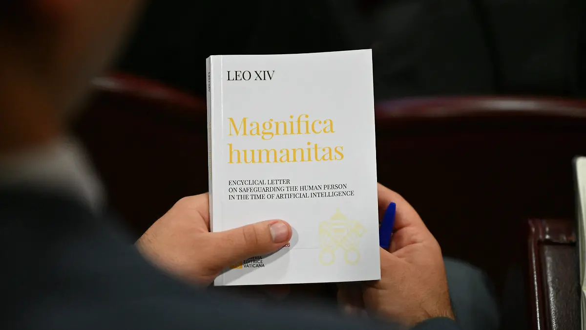 AFP__20260525__B3XM2MH__v2__HighRes__VaticanEncyclicalMagnificaHumanitasAiPope