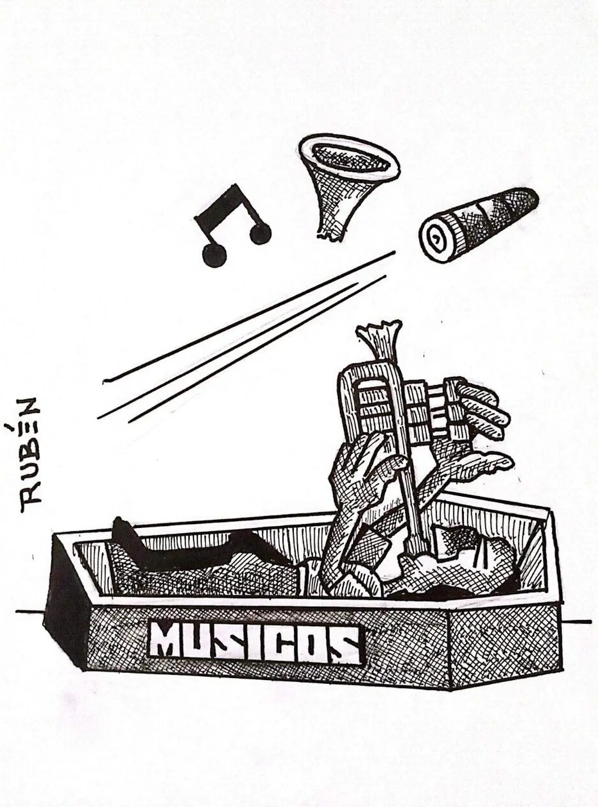 cartón Rubén EN CONSTANTE PELIGRO