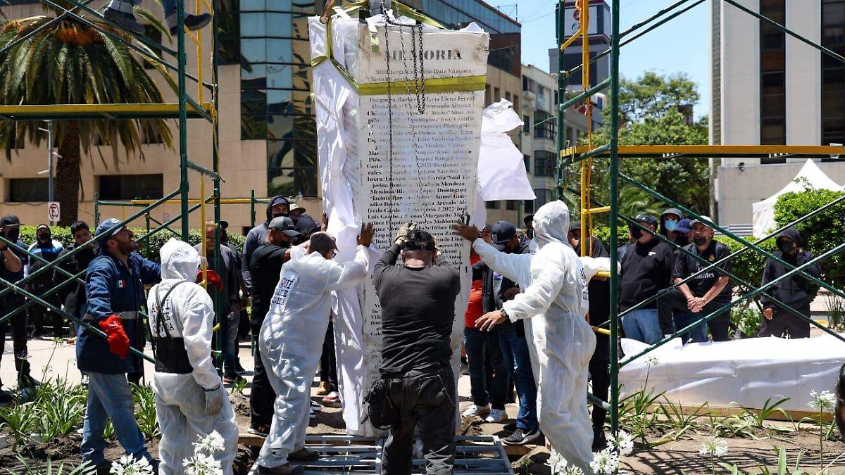 ¡NI OLVIDO NI PERDÓN! ANTIMONUMENTO EXIGE JUSTICIA PARA PERIODISTAS ASESINADOS