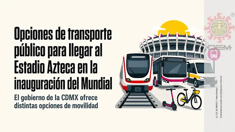Transporte para llegar al Estadio Azteca