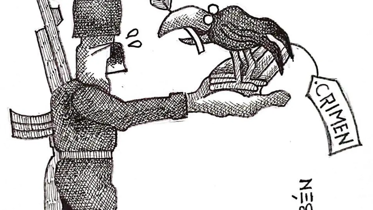 cartón Rubén LA PAZ SEA CONTIGO