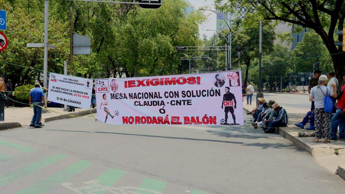 CAOS EN CDMX: CNTE TOMA REFORMA E INSURGENTES