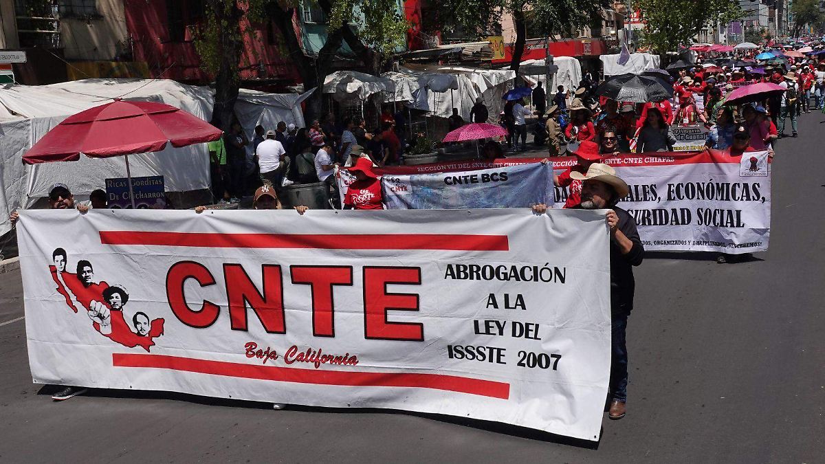 CNTE AMENAZA CON PARALIZAR CDMX HASTA EL MUNDIAL 2026