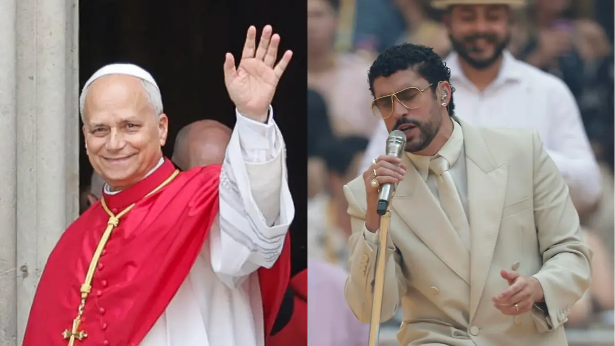 Papa Leon XIV y Bad bunny