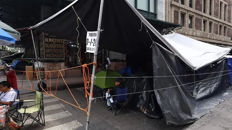 CNTE PLANTON centro histórico cdmx