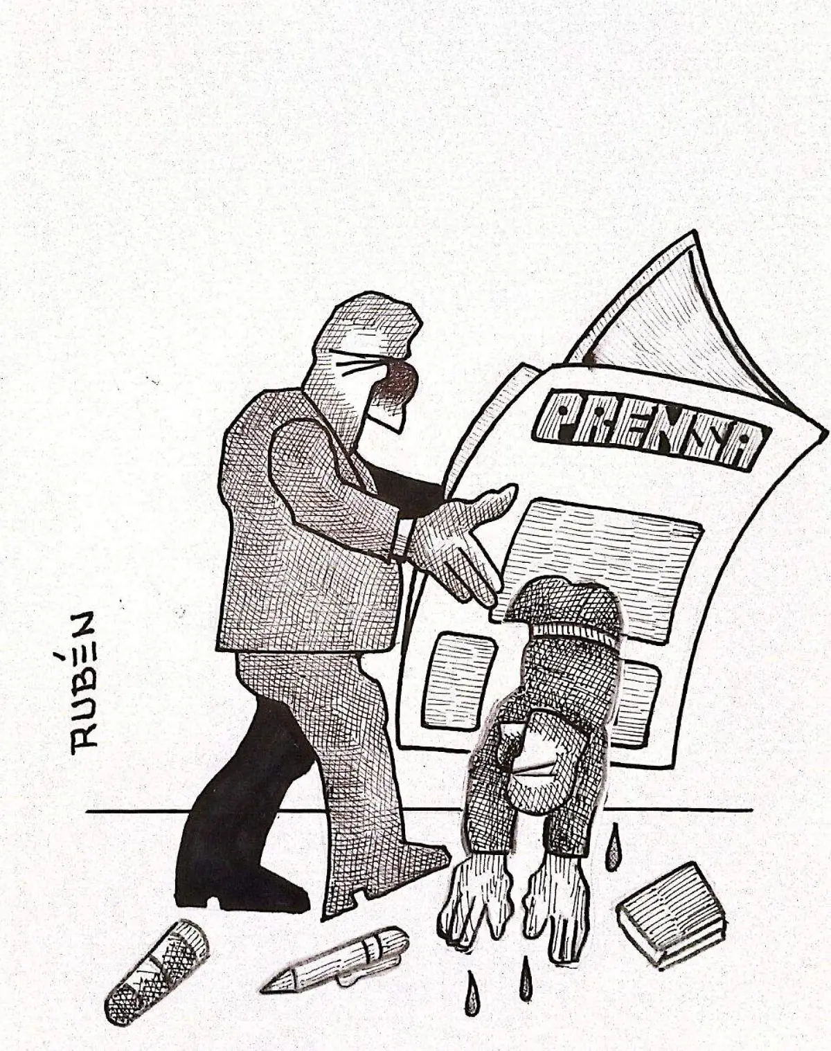cartón RUBEN '' LIBERTAD DE EXPRESIÓN''