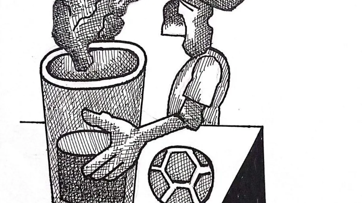 cartón Rubén APOYO TOTAL A LA COPA
